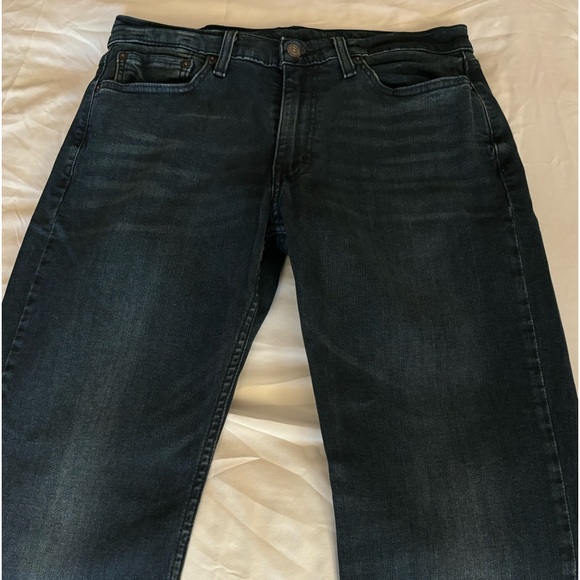 Men's LEVIS 514 Black Label Straight Fit     33 X 30 Dark Wash Stretch Jeans - Picture 8 of 15